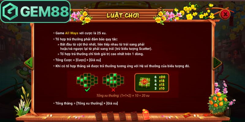 Sắc Xuân Chợ Tết Gem88 - Cơ Hội Nhận Thưởng Gấp 10 Lần 2 Săn trọn hũ vàng Jackpot Khai Lộc Đầu Xuân