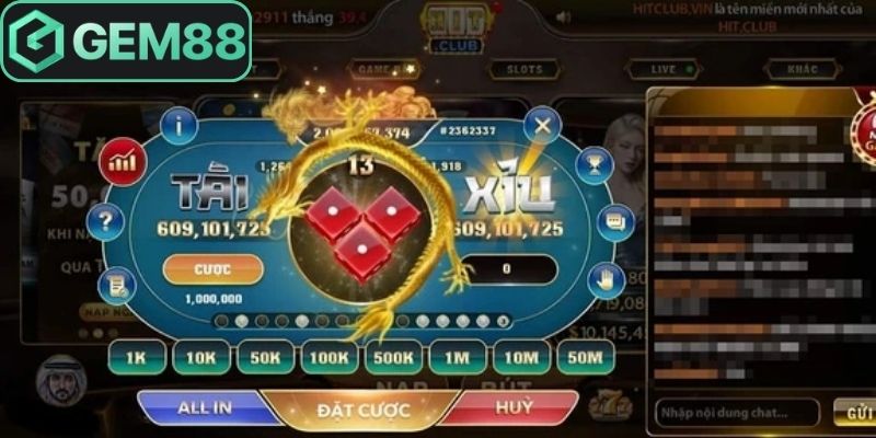 Tài xỉu Gem88 được nhiều người dùng yêu thích